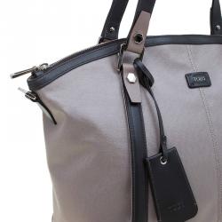 Tod's Beige Coated Canvas G-Line Sacca Tote 