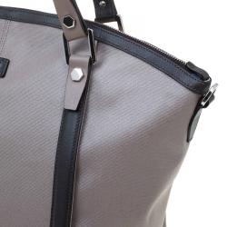 Tod's Beige Coated Canvas G-Line Sacca Tote 