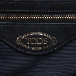 Pre Owned Tod's Black Leather Medium Tote