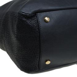 Pre Owned Tod's Black Leather Medium Tote