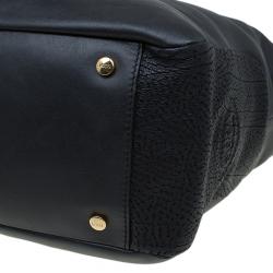 Pre Owned Tod's Black Leather Medium Tote