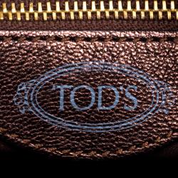 Pre Owned Tod's Bronze Leather Hobo