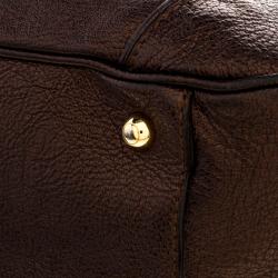 Pre Owned Tod's Bronze Leather Hobo