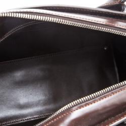مملوكة مسبقًا Tod's Dark Brown Leather Classic D Shopping Tote