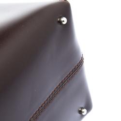 مملوكة مسبقًا Tod's Dark Brown Leather Classic D Shopping Tote