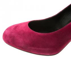 مملوكة مسبقًا Tod's Purple Suede Round Toe Pumps Size 39.5