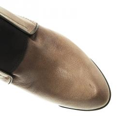 Pre Owned Tod's Brown  Leather Ankle Boots Size 40