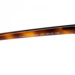 Pre Owned Tom Ford Brow/Pearl TF 342 Priscila Sunglasses