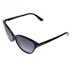 Pre Owned Tom Ford Two Tone Priscila Cat Eye Sunglasses