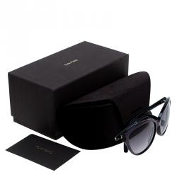 Pre Owned Tom Ford Two Tone Priscila Cat Eye Sunglasses