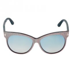 Pre Owned Tom Ford Purple Saskia Cat Eye Sunglasses