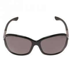 Pre Owned نظارة شمسية توم فورد جينيفر سوفت سوداء مربعة