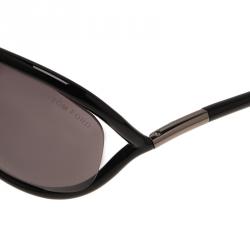 Pre Owned نظارة شمسية توم فورد جينيفر سوفت سوداء مربعة