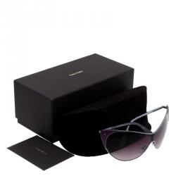 Pre Owned نظارة شمسية توم فورد شيلد فاندا بنفسجي عين القطة