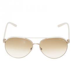 Pre Owned Tom Ford Ivory TF112 Silvano Aviator Sunglasses