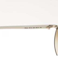 Pre Owned Tom Ford Ivory TF112 Silvano Aviator Sunglasses