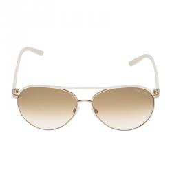 Pre Owned Tom Ford Ivory TF112 Silvano Aviator Sunglasses