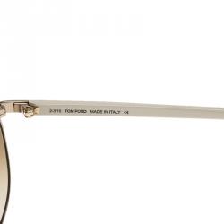 Pre Owned Tom Ford Ivory TF112 Silvano Aviator Sunglasses
