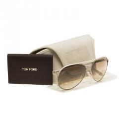 Pre Owned Tom Ford Ivory TF112 Silvano Aviator Sunglasses