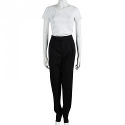Tom Ford Black Wool Tailored Trousers M