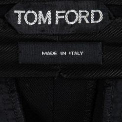 Tom Ford Black Wool Tailored Trousers M