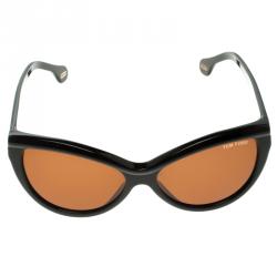 Pre Owned Tom Ford Brown TF57 B5 Anouk Cat Eye Woman Sunglasses