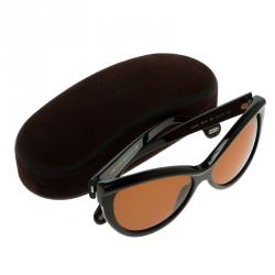 Pre Owned Tom Ford Brown TF57 B5 Anouk Cat Eye Woman Sunglasses