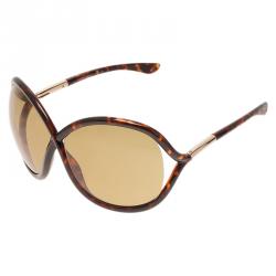 Pre Owned Tom Ford Tortoise Frame Francoise Sunglasses