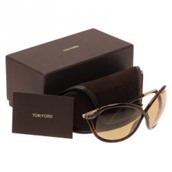 Pre Owned Tom Ford Tortoise Frame Francoise Sunglasses