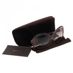 Pre Owned Tom Ford Grey and Purple Margot Sunglasses