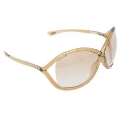 Pre Owned Tom Ford Beige Whitney Sunglasses