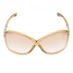 Pre Owned Tom Ford Beige Whitney Sunglasses