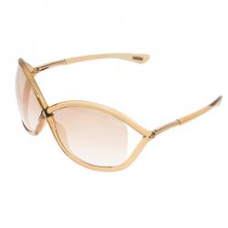 Pre Owned Tom Ford Beige Whitney Sunglasses