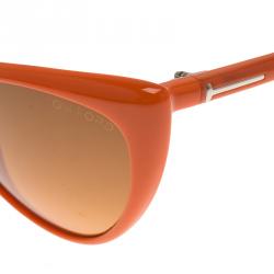 Pre Owned Tom Ford Orange Anastasia Cat Eye Sunglasses