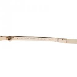 Pre Owned Tom Ford Cream Gianna Shield Sunglasses