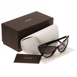 Pre Owned Tom Ford Black Nikita Cat Eye Sunglasses