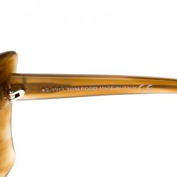 Pre Owned Tom Ford Brown TF280 Lana Cateye Sunglasses