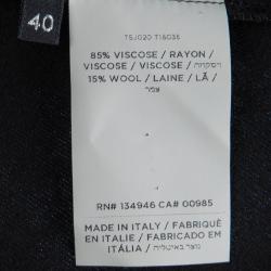 مملوكة مسبقًا Tom Ford Black Knit Zip Detail Cardigan S
