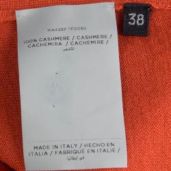 Pre Owned Tom Ford Red Cashmere V-Neck Sweater S