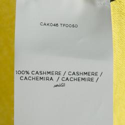 Pre Owned Tom Ford Yellow Cashmere Top and Cardigan Set S