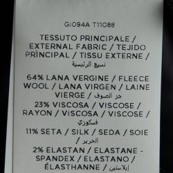 Pre Owned Tom Ford Black Leather Trim Jacket M