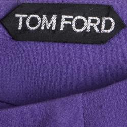 مملوكة مسبقًا Tom Ford Purple Zip Detail Pencil Skirt M