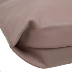 Pre Owned Tom Ford Blush Nude Leather Large Fold Over Alix Tote