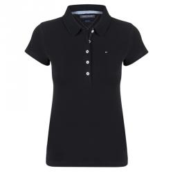 Tommy Hilfiger Black Logo Polo Shirt M