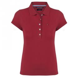 Tommy Hilfiger Red Logo Polo Shirt L