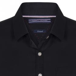 Tommy Hilfiger Black Cotton Long Sleeve Shirt M