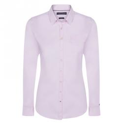 Tommy Hilfiger Pink Cotton Long Sleeve Shirt M