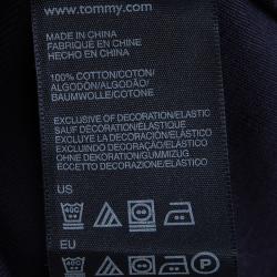 Pre Owned Tommy Hilfiger Navy Blue Cotton Polo T-Shirt Dress M