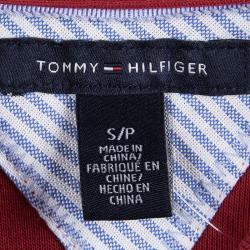 Tommy Hilfiger Red Cotton Polo T-Shirt Dress S