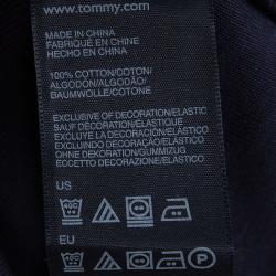Tommy Hilfiger Navy Blue Cotton Polo T-Shirt Dress M